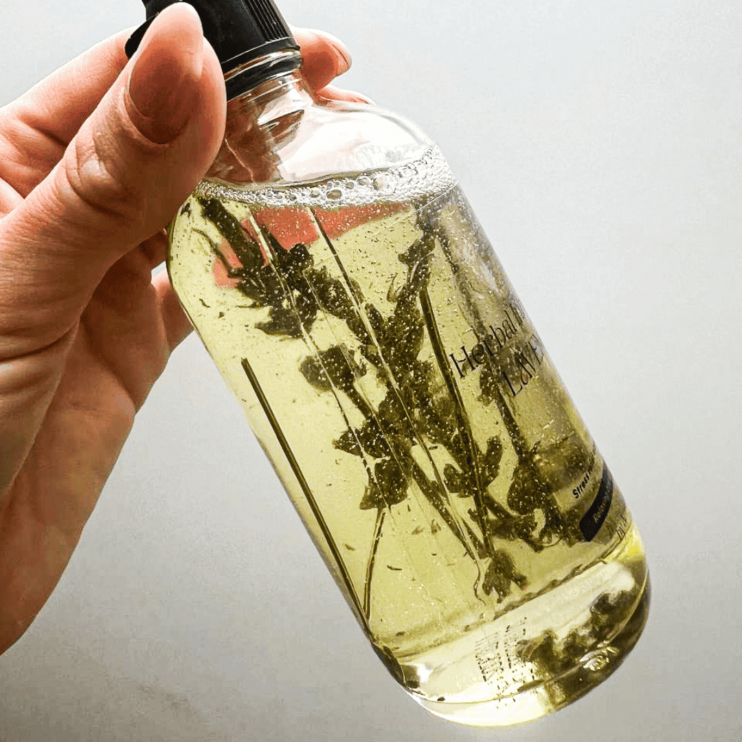 Herbal Infused Organic Lavender Stress Relief Body Massage Oil