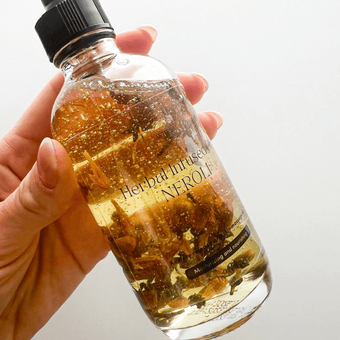Herbal Infused Organic Neroli Anxiety Release Massage Oil