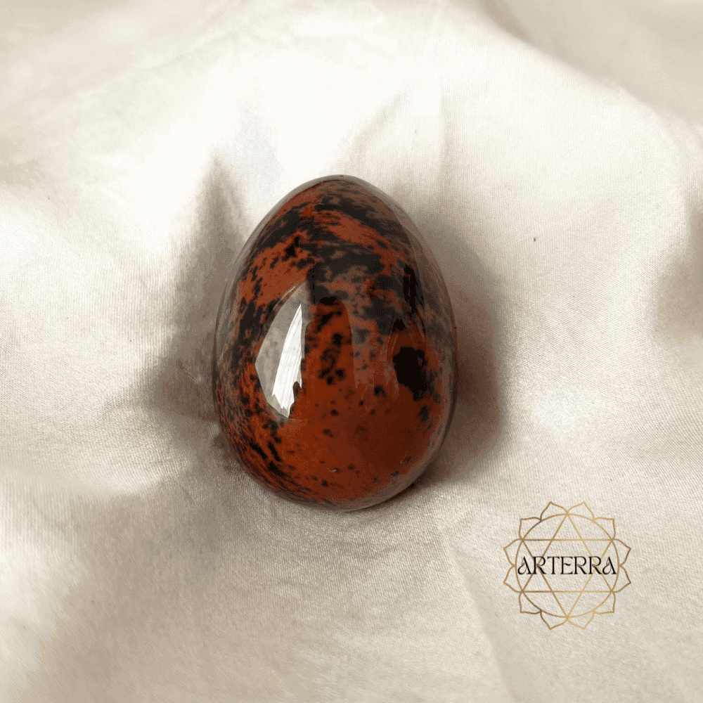 Mahagony Obsidian yoni egg size M undrilled