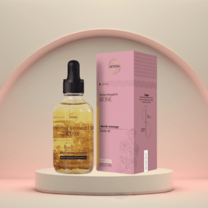 Herbal Infused Organic Rose Oil Womb Body Massage Oil