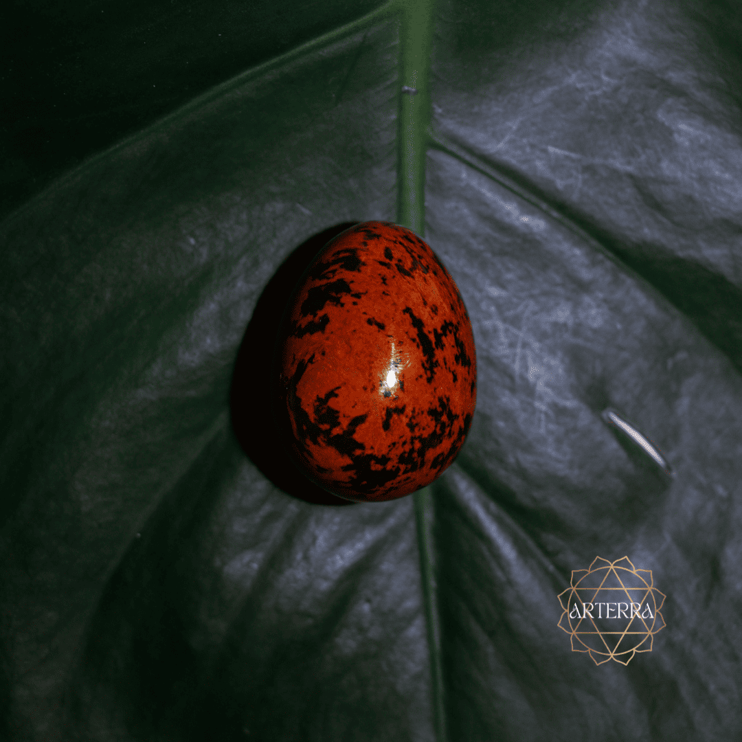 Mahagony Obsidian yoni egg size M undrilled