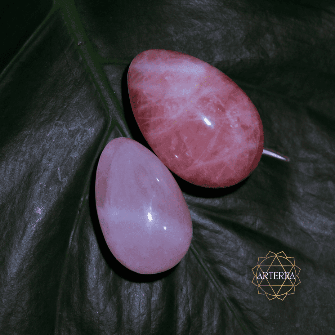 Rose Quartz yoni egg size M undrilled